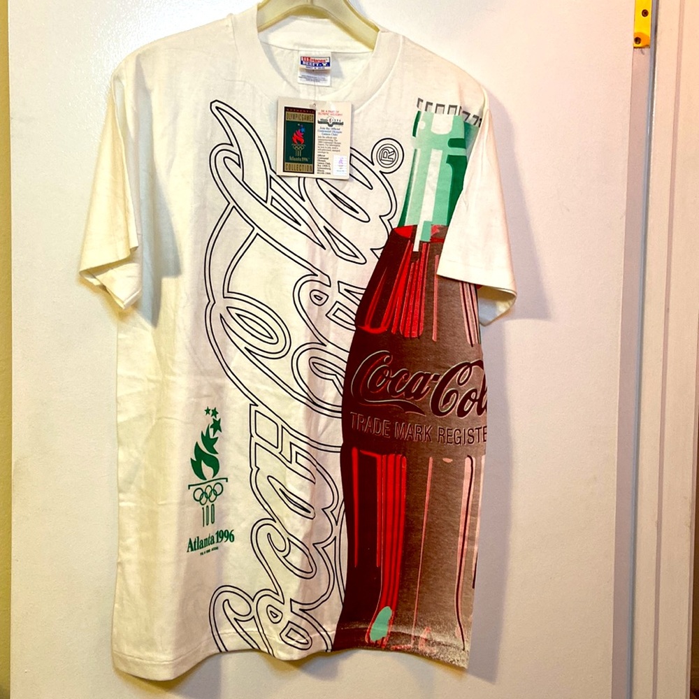 Rare Vintage Olympic Games NWT 1996 Coca Cola  T-Shirt